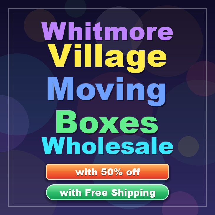 Whitmore Village moving boxes