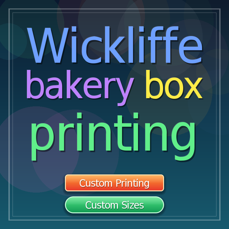 Wickliffe bakery box printing