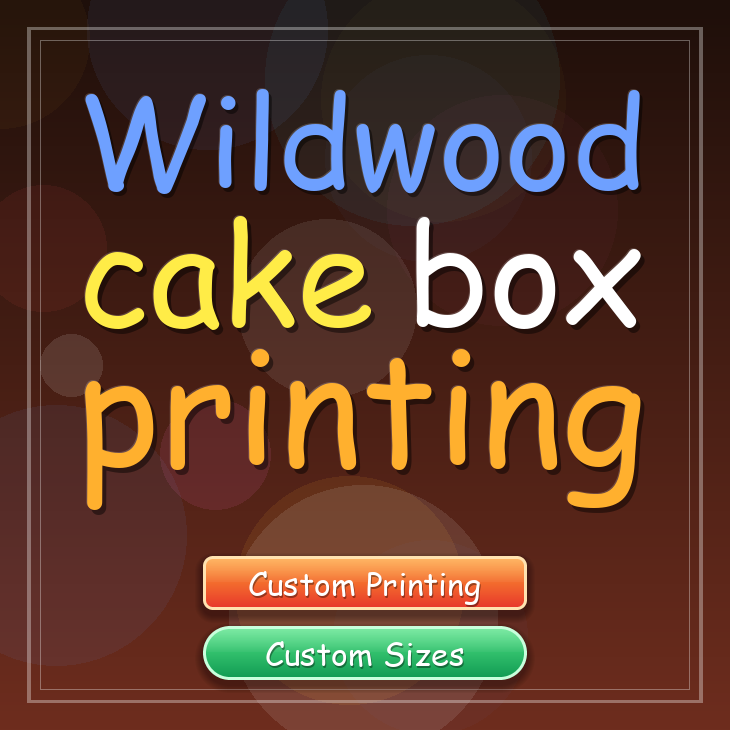Wildwood cake box printing