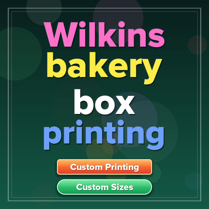 Wilkins bakery box printing