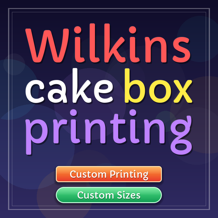 Wilkins cake box printing