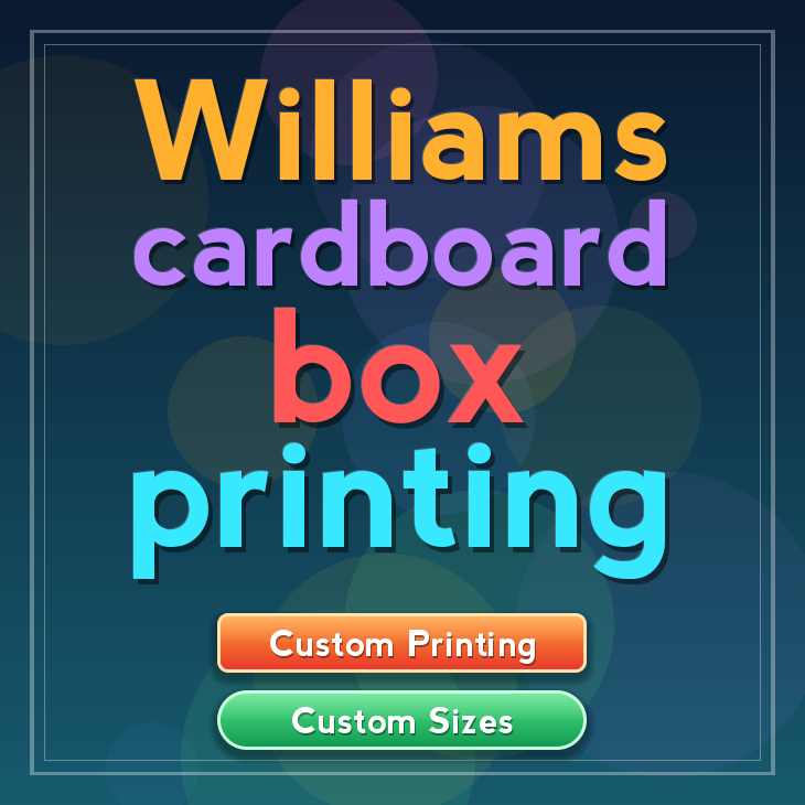 Williams cardboard box printing
