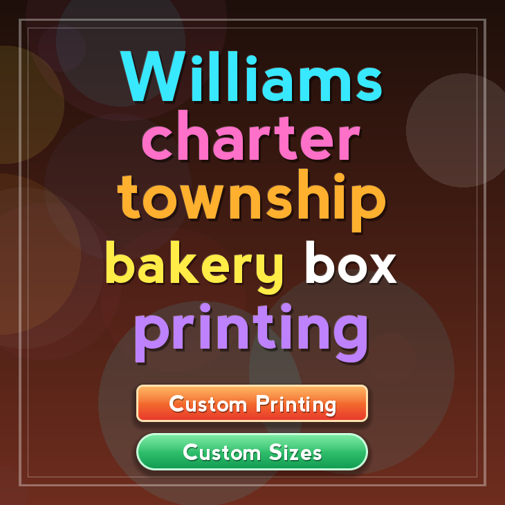 Williams Charter Township bakery box printing