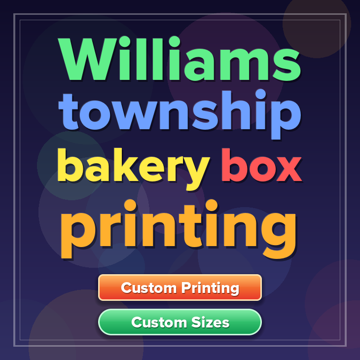 Williams Township bakery box printing