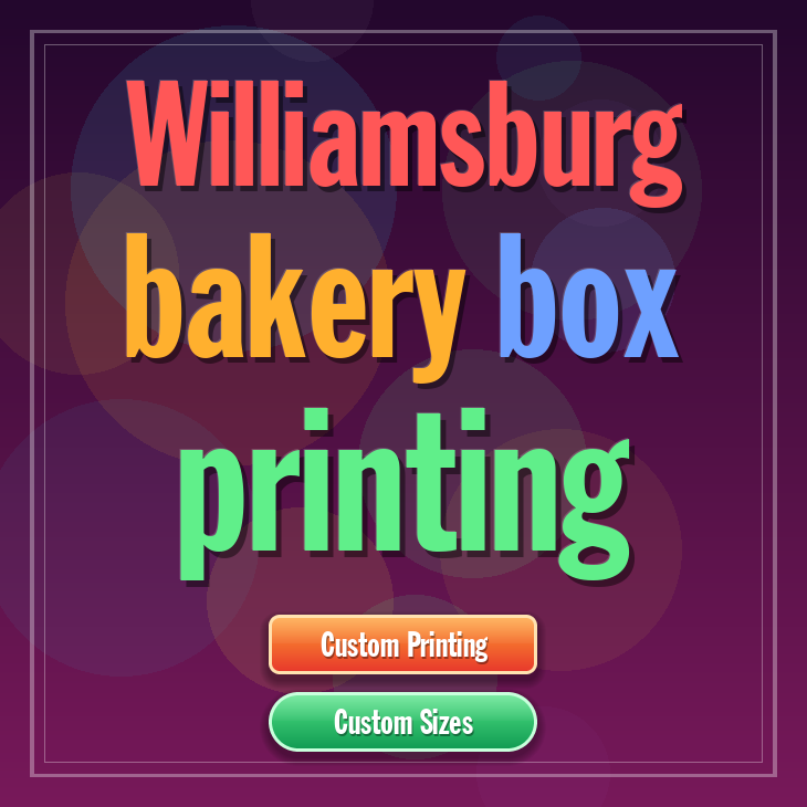 Williamsburg bakery box printing