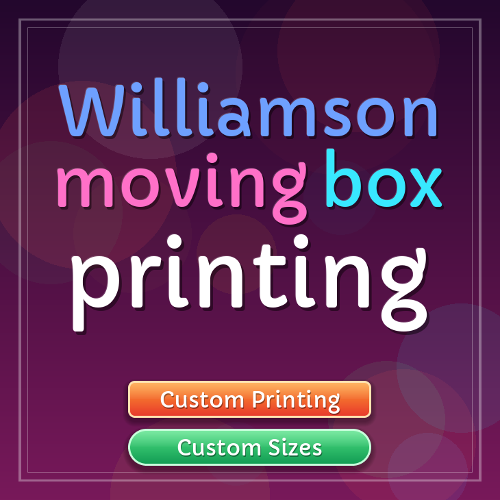Williamson moving box printing