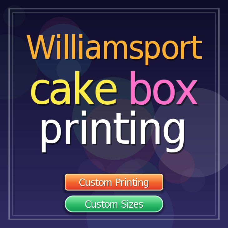 Williamsport cake box printing