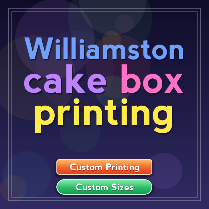 Williamston cake box printing