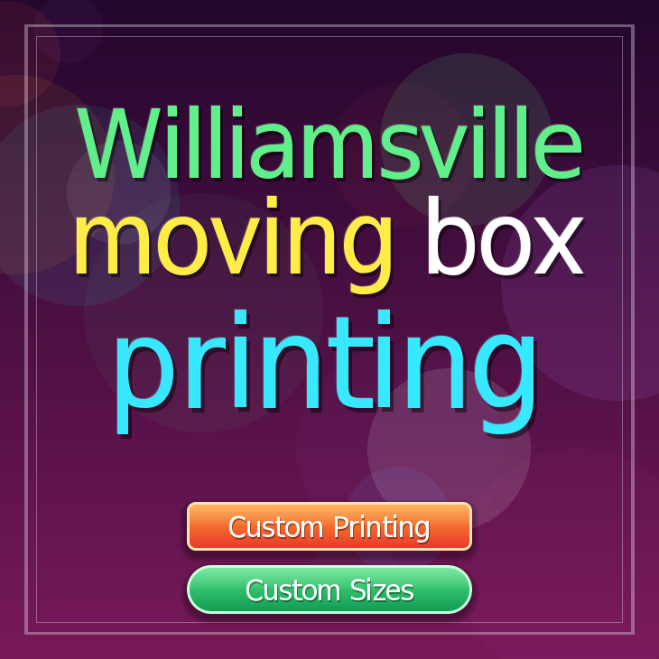 Williamsville moving box printing