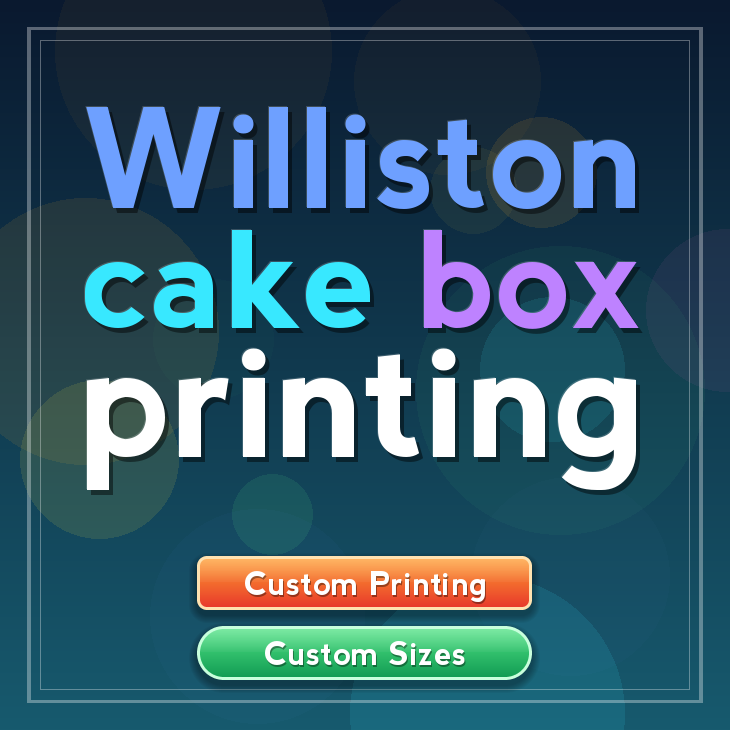 Williston cake box printing