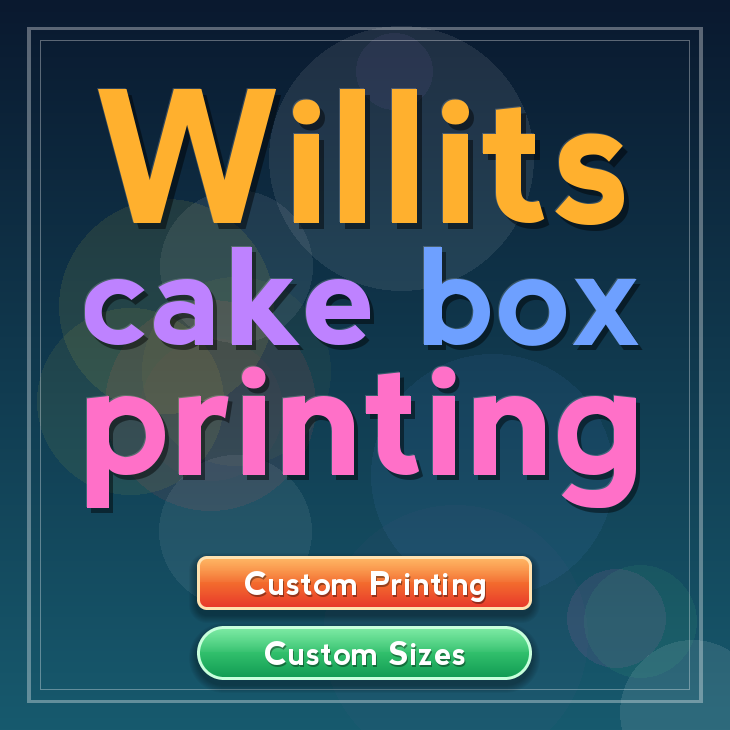 Willits cake box printing