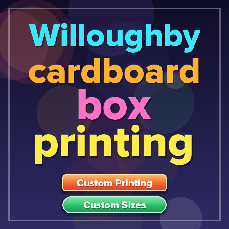 Willoughby cardboard box printing