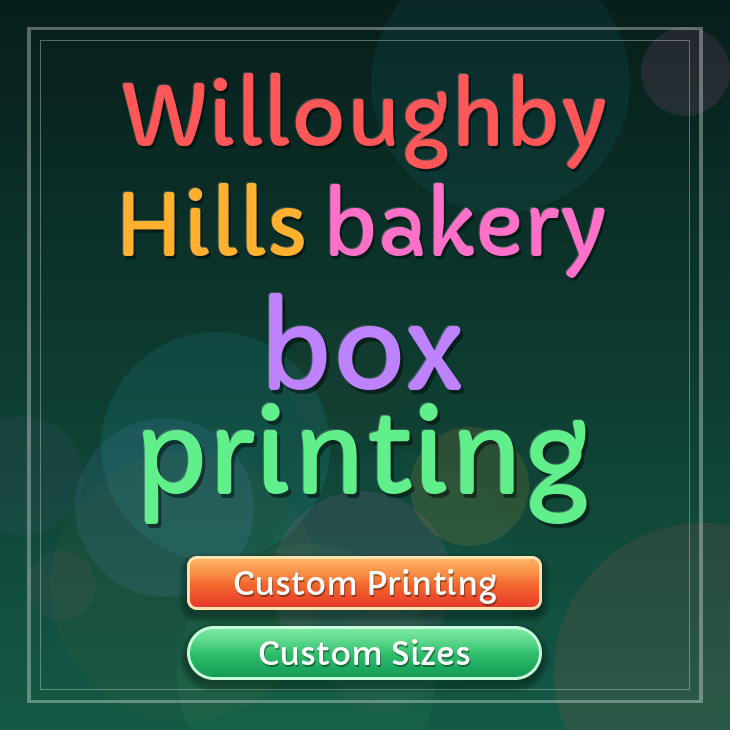 Willoughby Hills bakery box printing