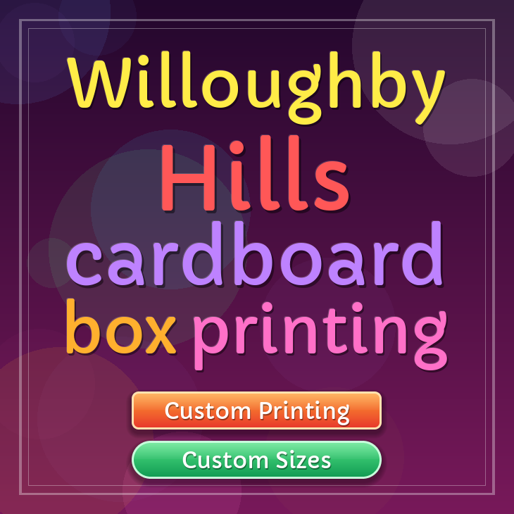 Willoughby Hills cardboard box printing
