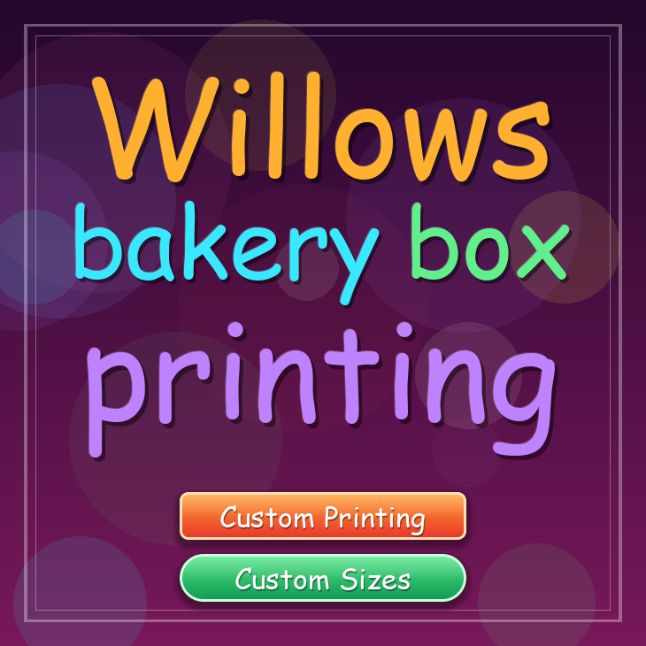 Willows bakery box printing
