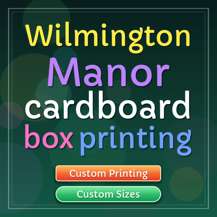 Wilmington Manor cardboard box printing