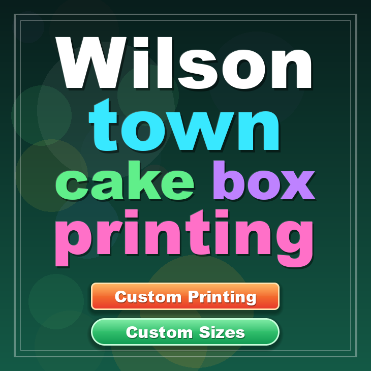 Wilson Town cake box printing