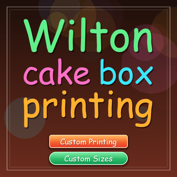 Wilton cake box printing