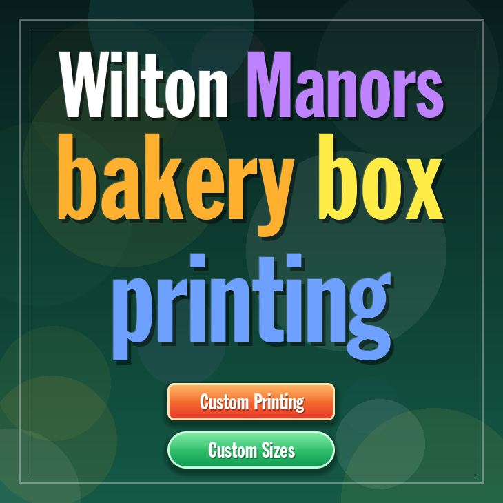 Wilton Manors bakery box printing