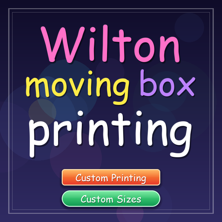 Wilton moving box printing