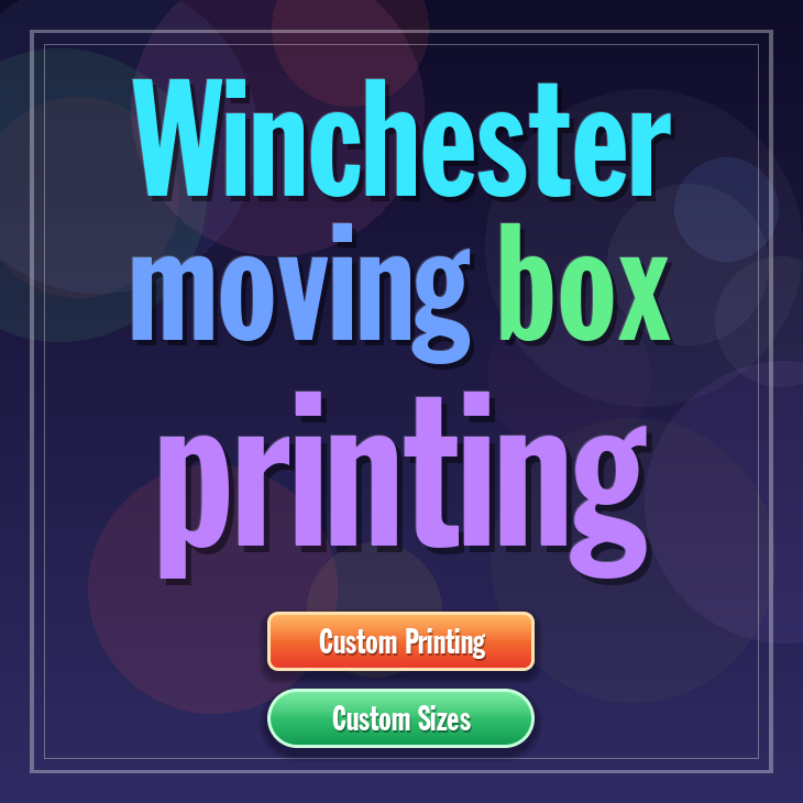Winchester moving box printing