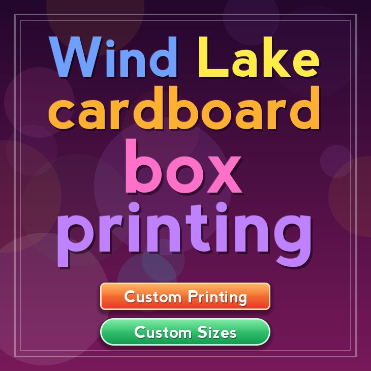Wind Lake cardboard box printing