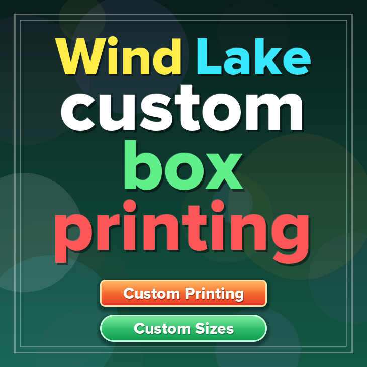 Wind Lake custom box printing