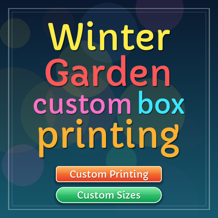 Winter Garden custom box printing