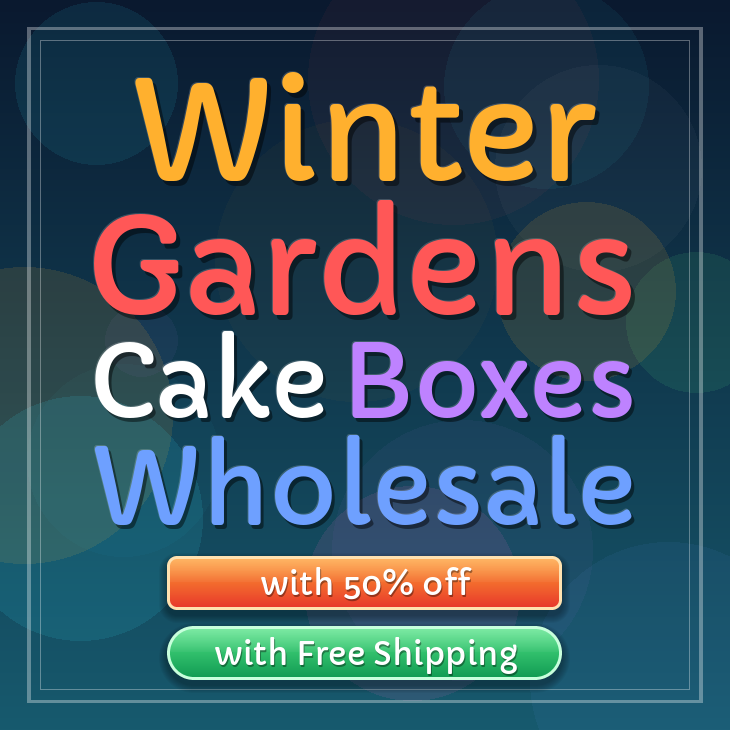 Winter Gardens cake boxes