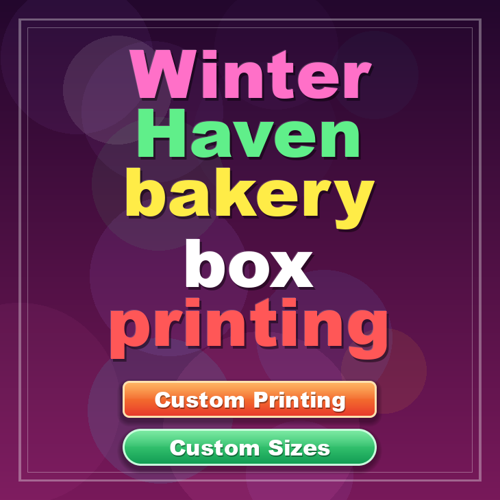 Winter Haven bakery box printing