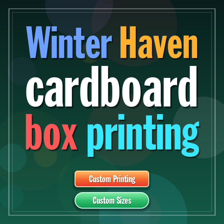 Winter Haven cardboard box printing