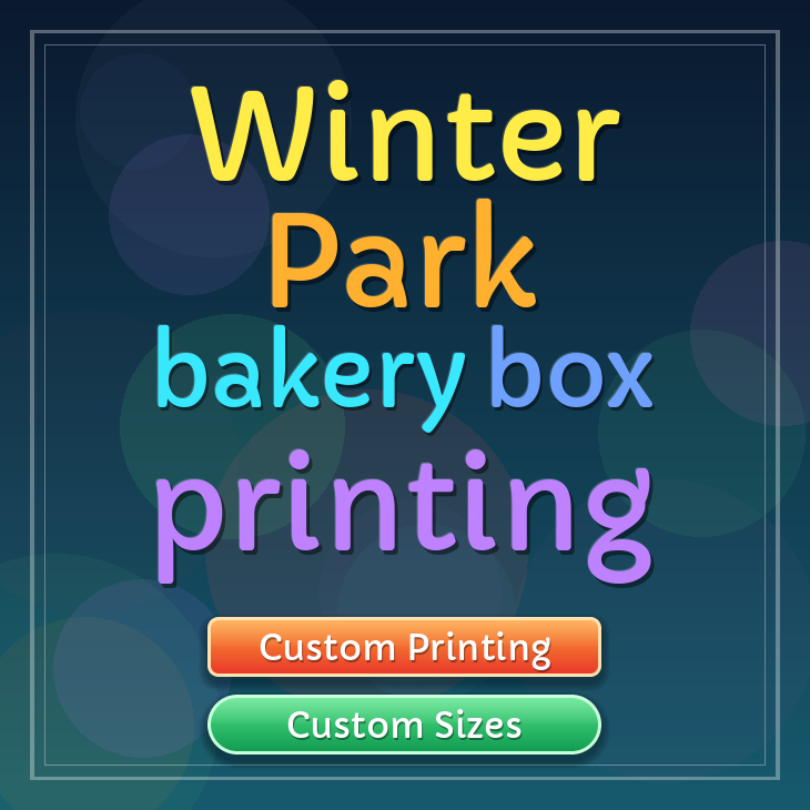 Winter Park bakery box printing