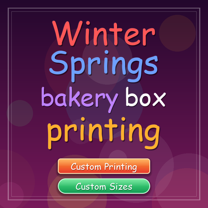 Winter Springs bakery box printing