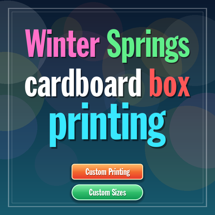 Winter Springs cardboard box printing