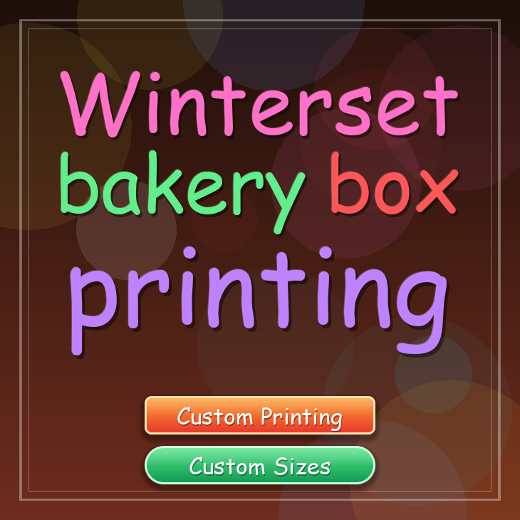 Winterset bakery box printing