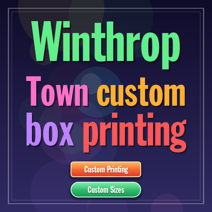 Winthrop Town custom box printing