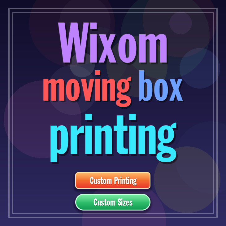 Wixom moving box printing