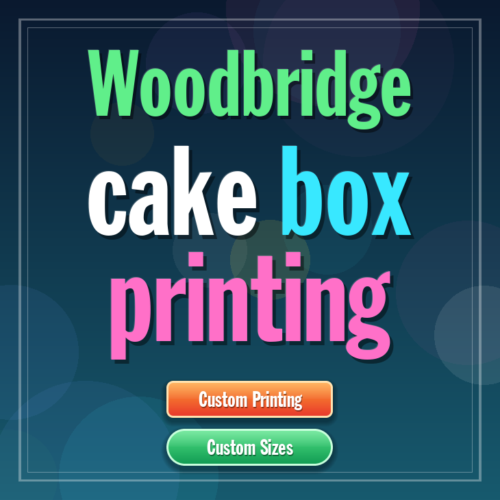 Woodbridge cake box printing