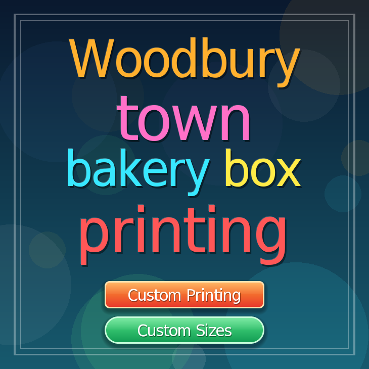 Woodbury Town bakery box printing
