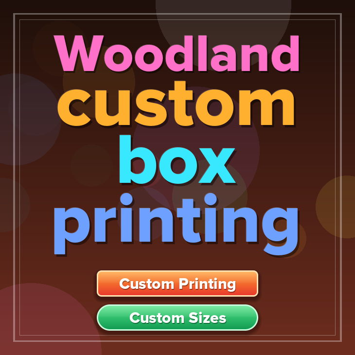 Woodland custom box printing