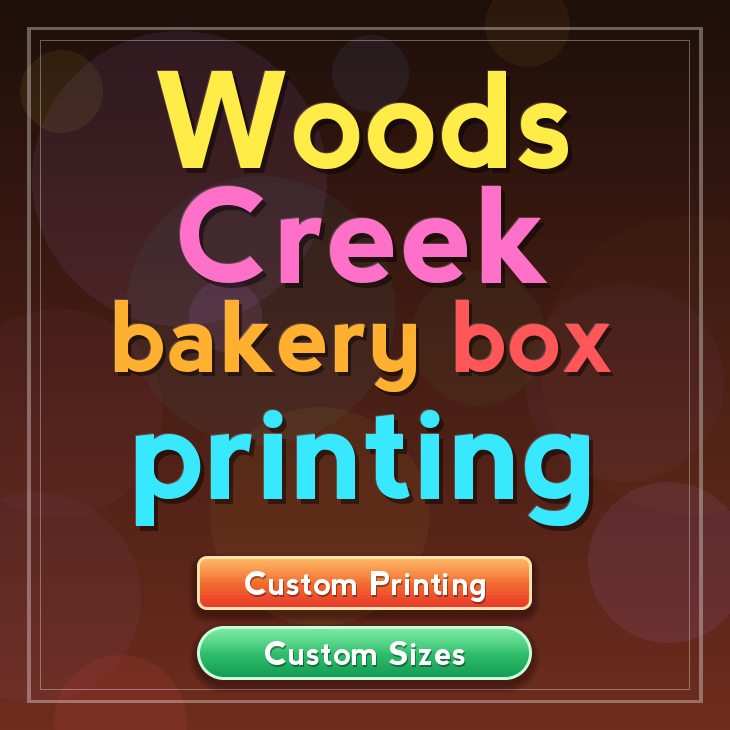 Woods Creek bakery box printing