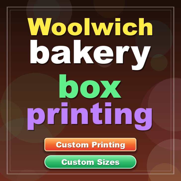 Woolwich bakery box printing