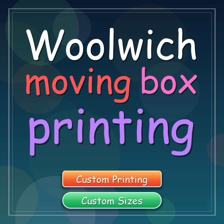 Woolwich moving box printing