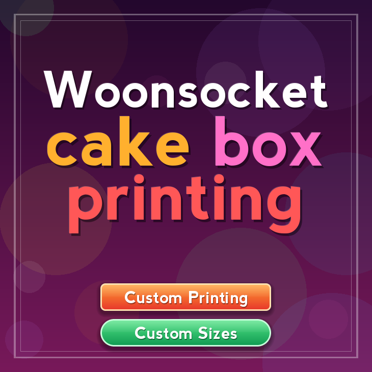 Woonsocket cake box printing