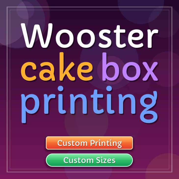 Wooster cake box printing