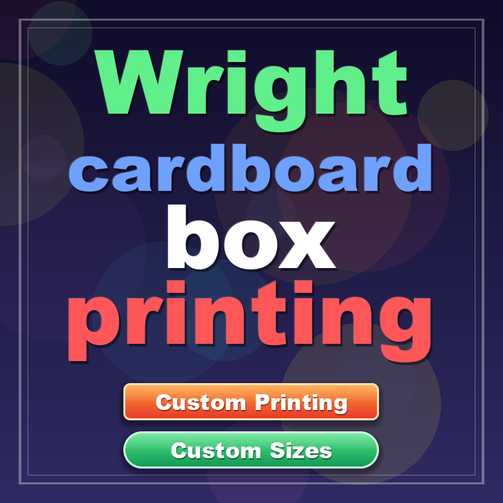 Wright cardboard box printing