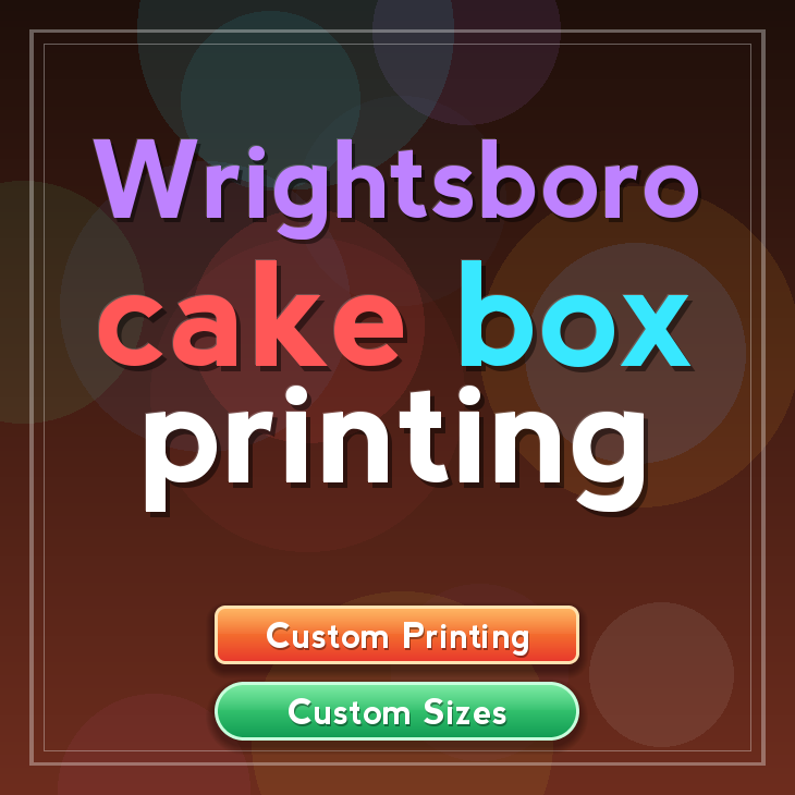 Wrightsboro cake box printing