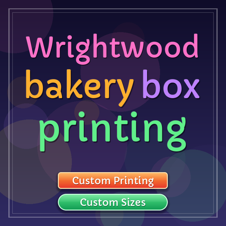 Wrightwood bakery box printing