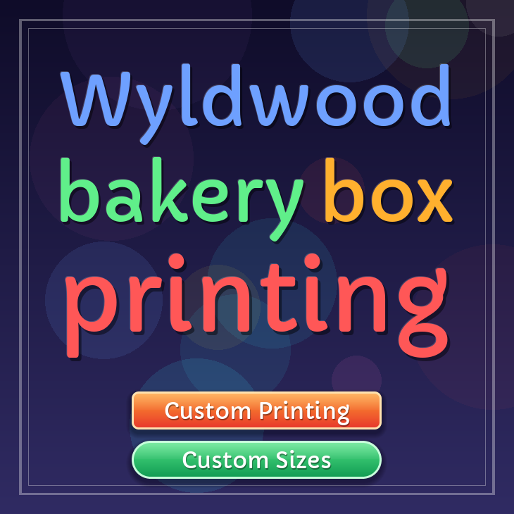Wyldwood bakery box printing