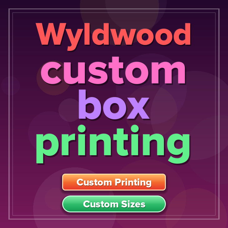 Wyldwood custom box printing